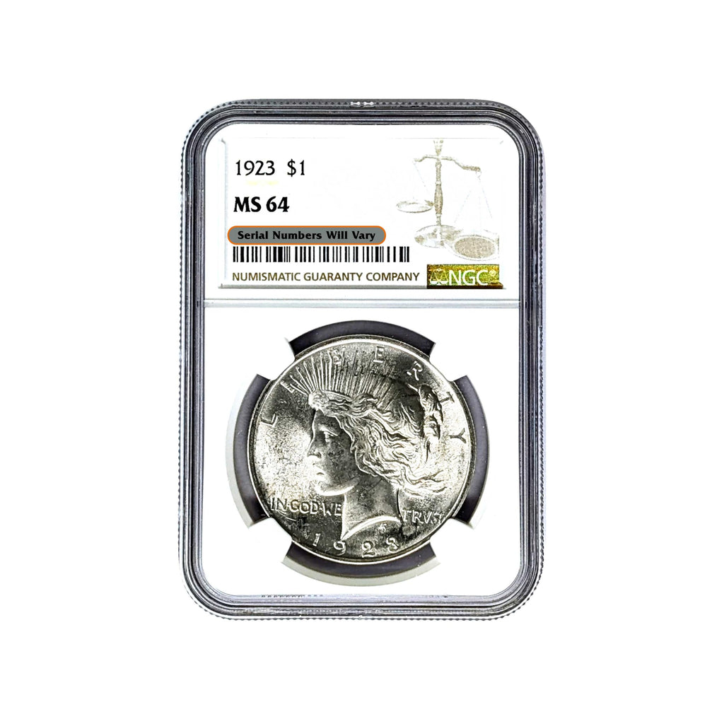Peace Silver Dollar U36644