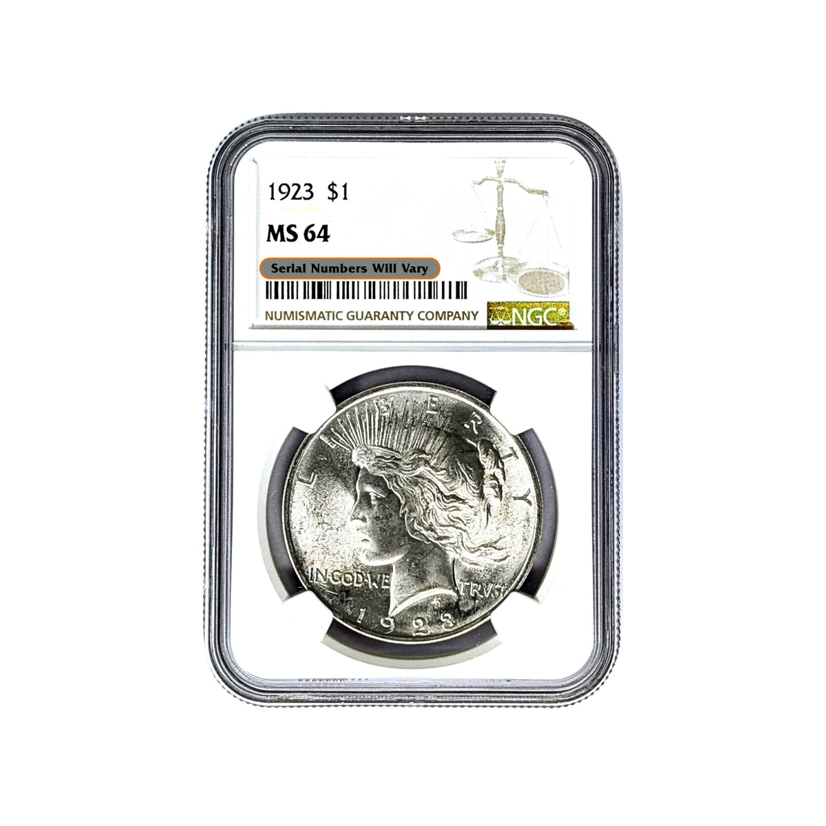 Peace Silver Dollar U36644