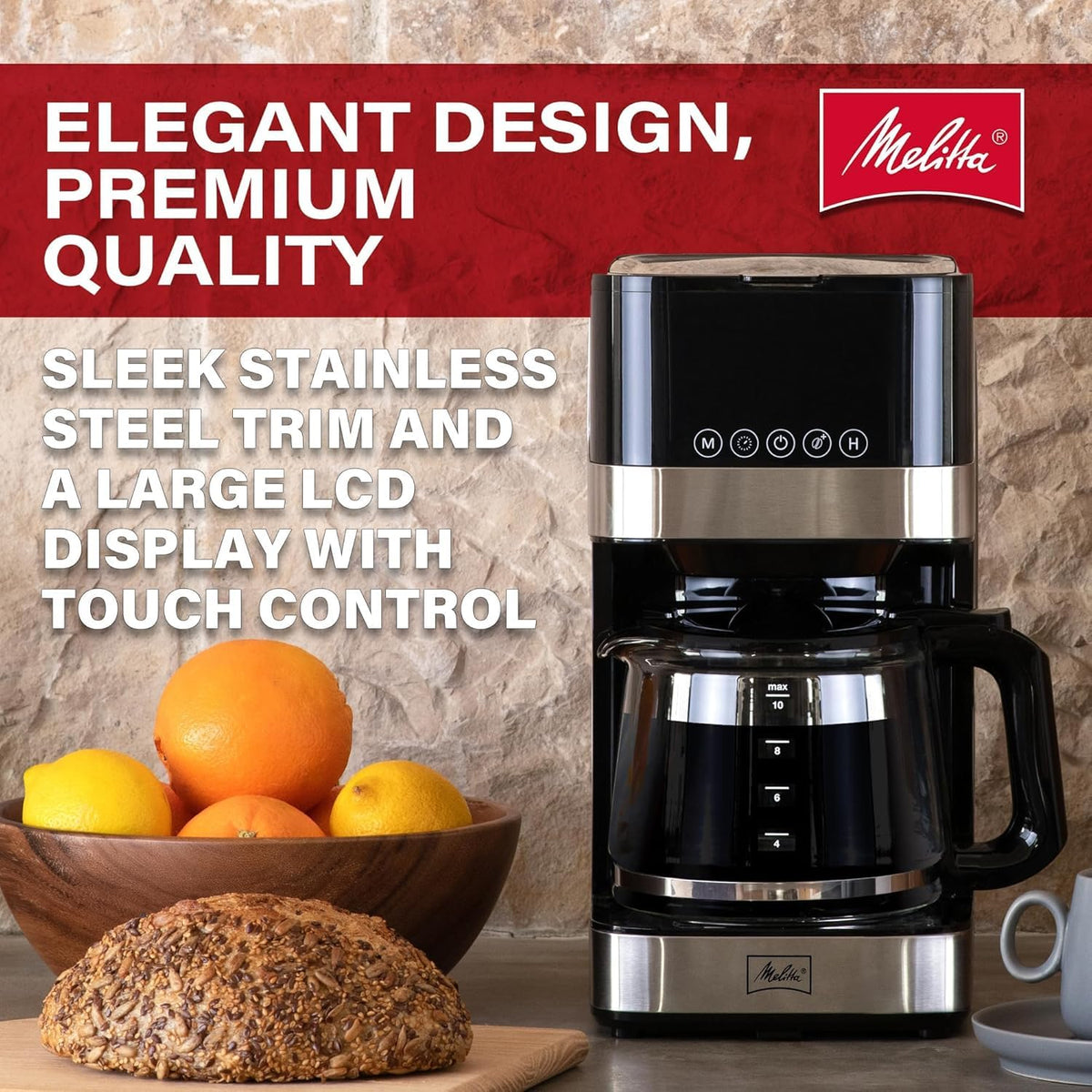 Glass 10-Cup Drip Coffee Maker L47317