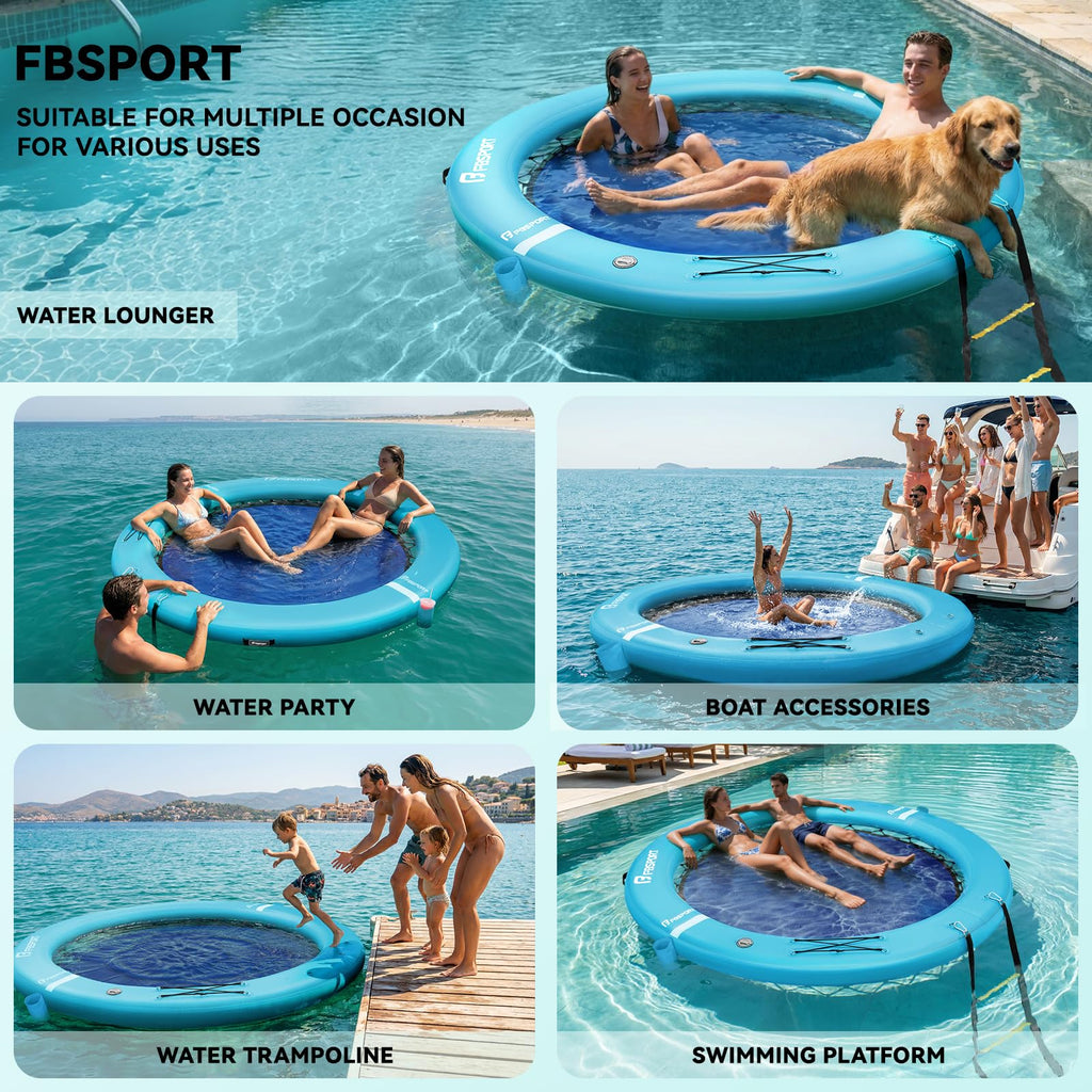 Inflatable Water Hammock Floating Ring J34992