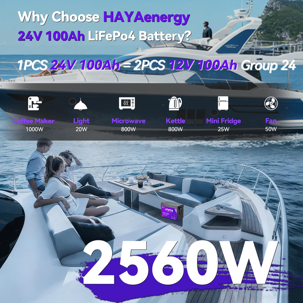 24v 100ah LiFePO4 Lithium Battery with 100A BMS Y3897