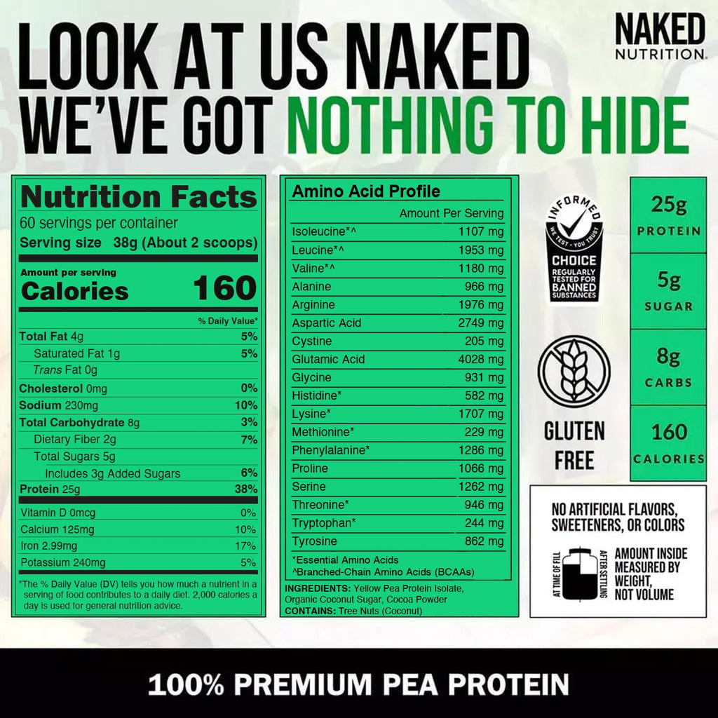 Chocolate Pea Protein Isolate 5LB and Micronized Creatine Monohydrate 500g Vegan Non-GMO U4781