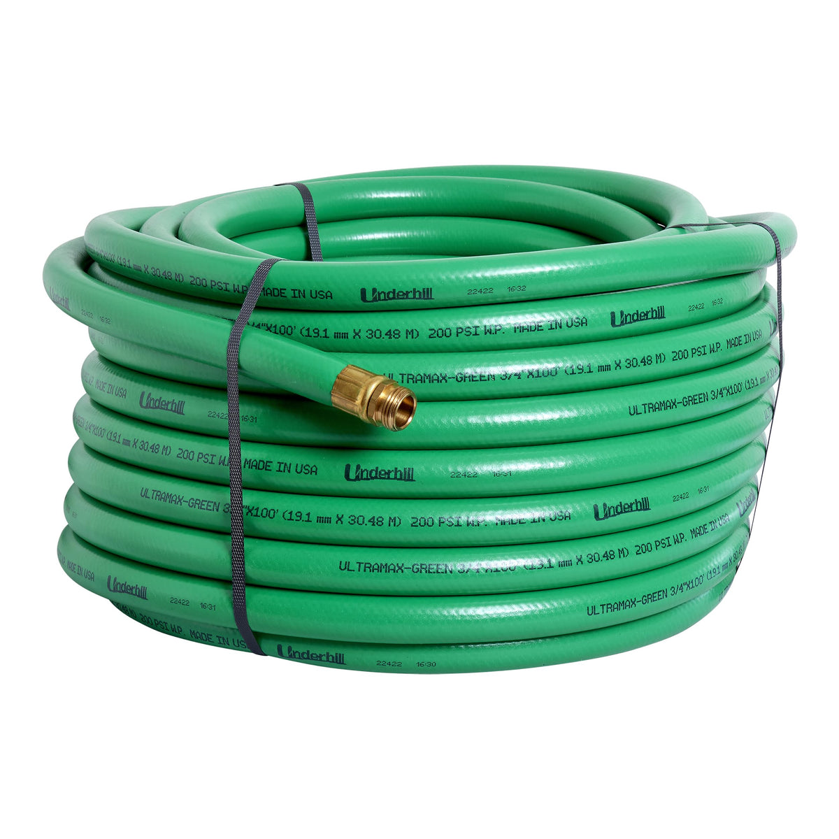 Green 3/4 Inch x 100 ft Garden Water Hose T9410