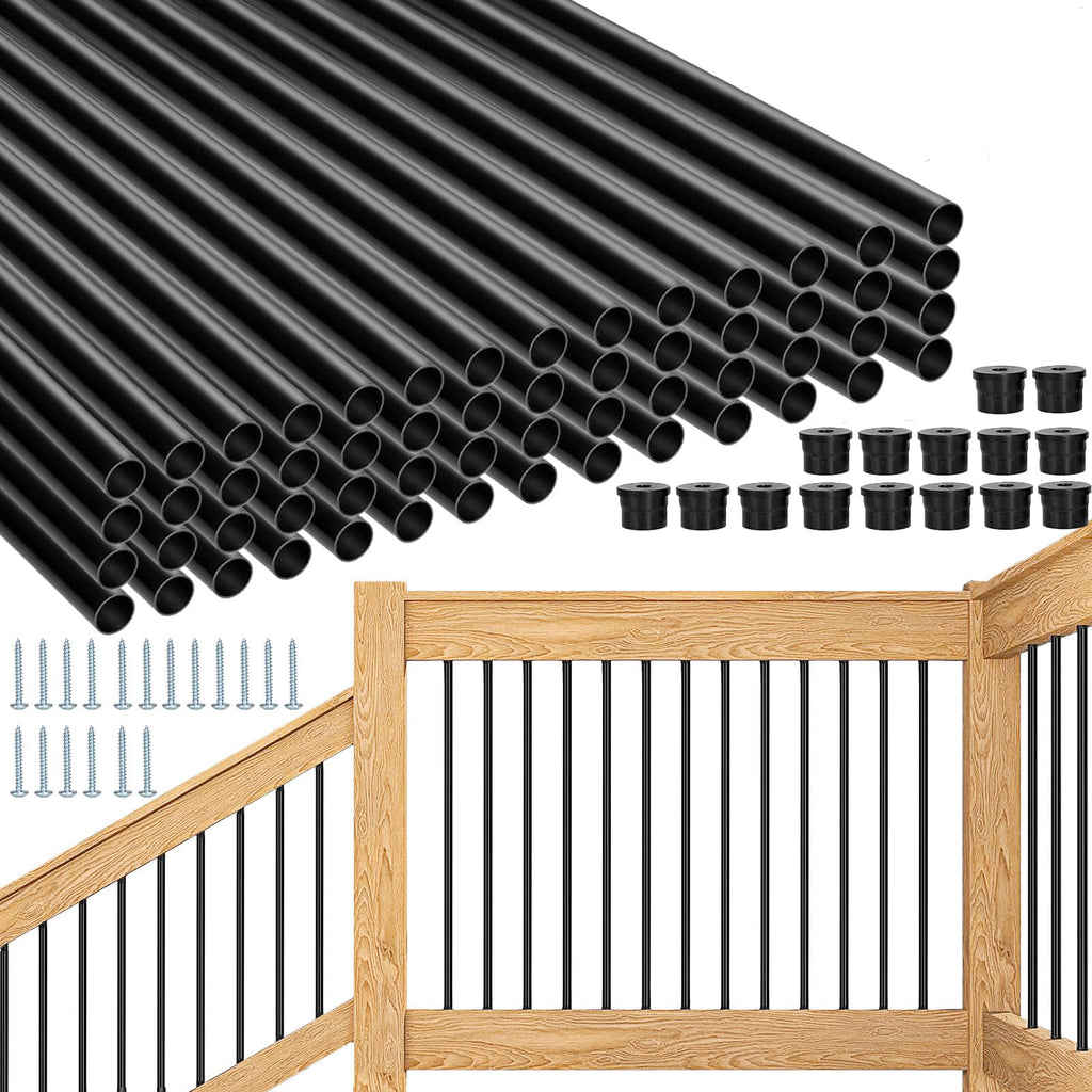 51 Pack 36" Black Aluminum Deck Balusters N1322