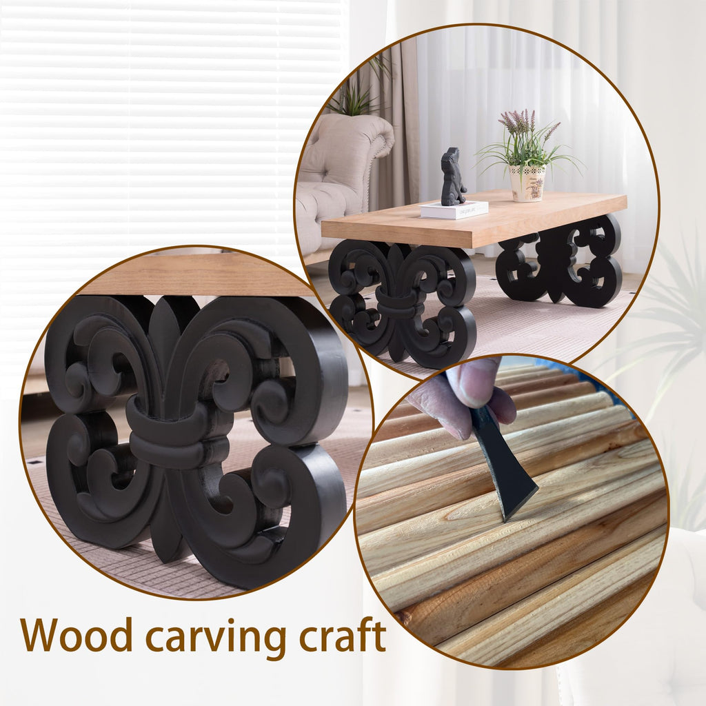 Rectangle Coffee Table with Wood Top C2794