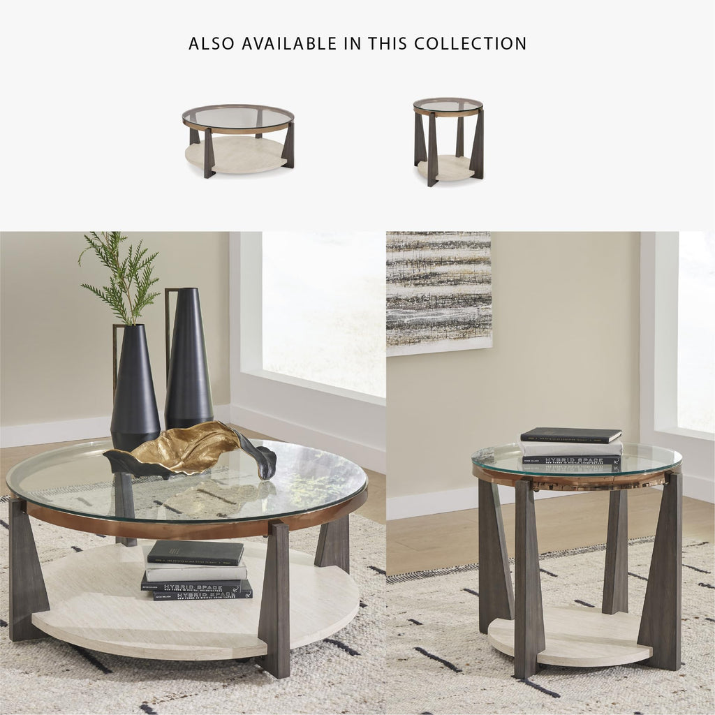 Round Glass Coffee Table T672070