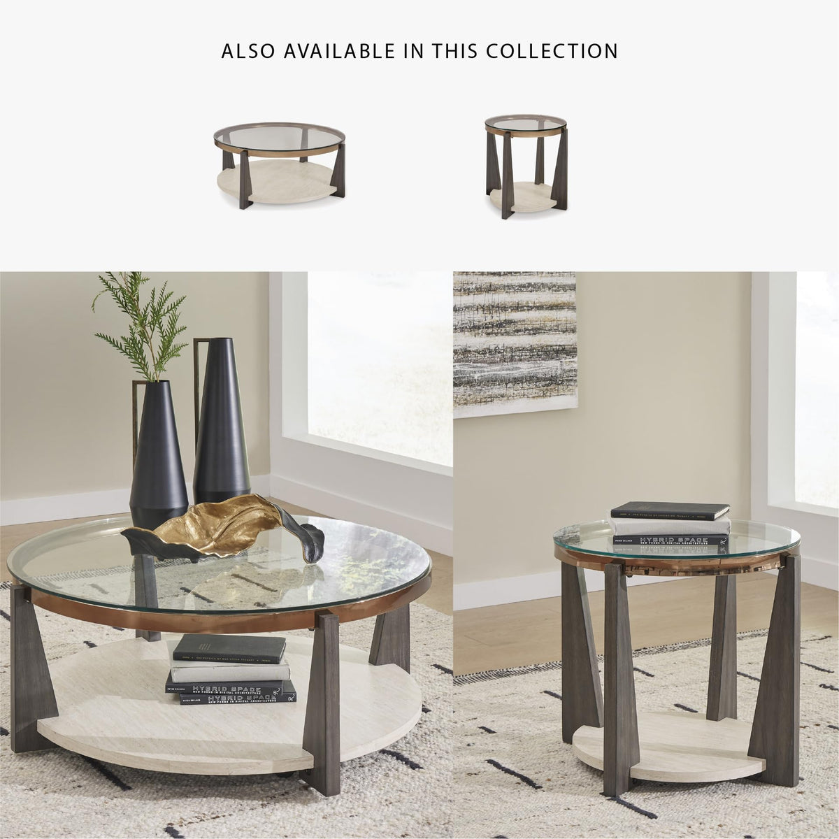 Round Glass Coffee Table T672070
