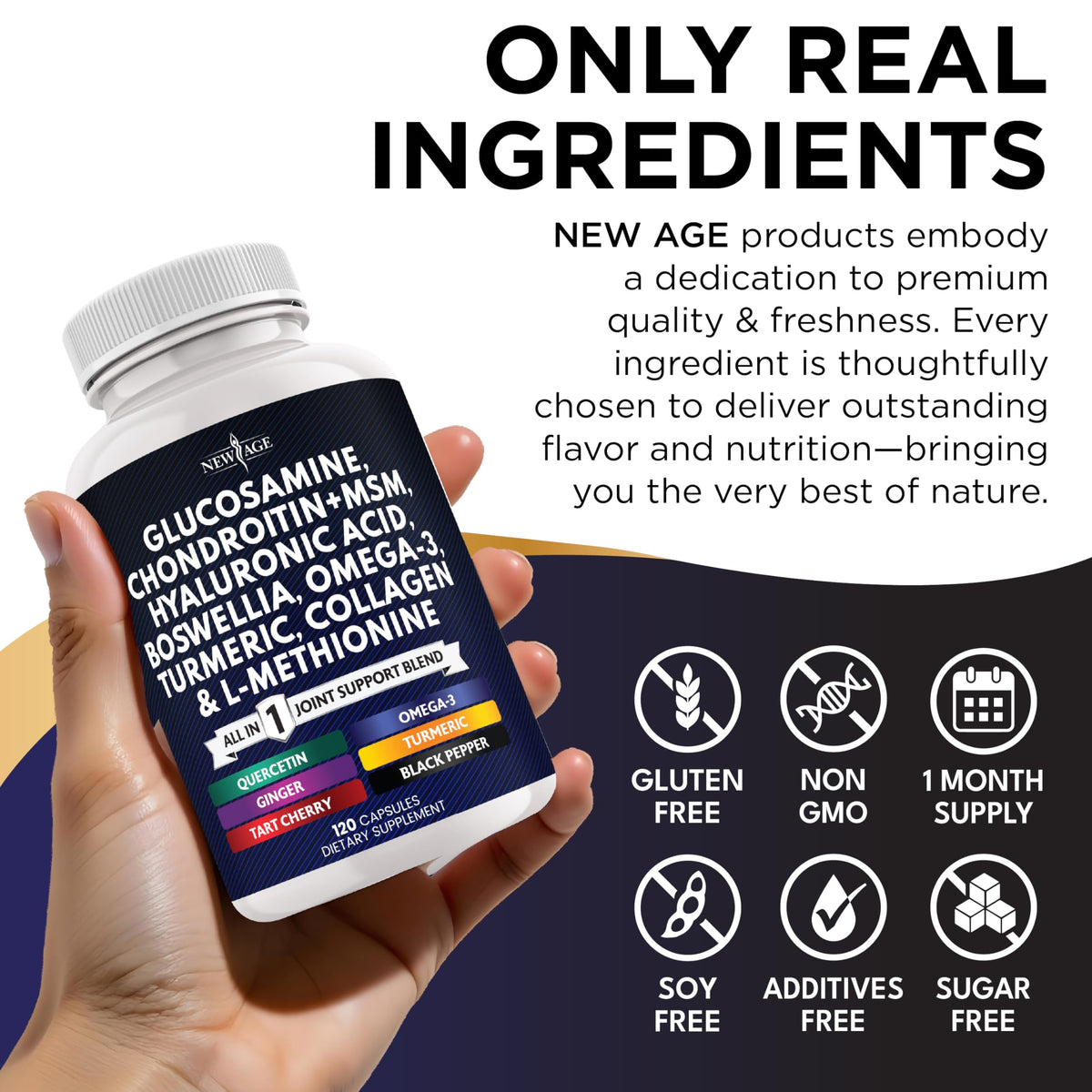Glucosamine Chondroitin MSM Turmeric Collagen 240 Count D399