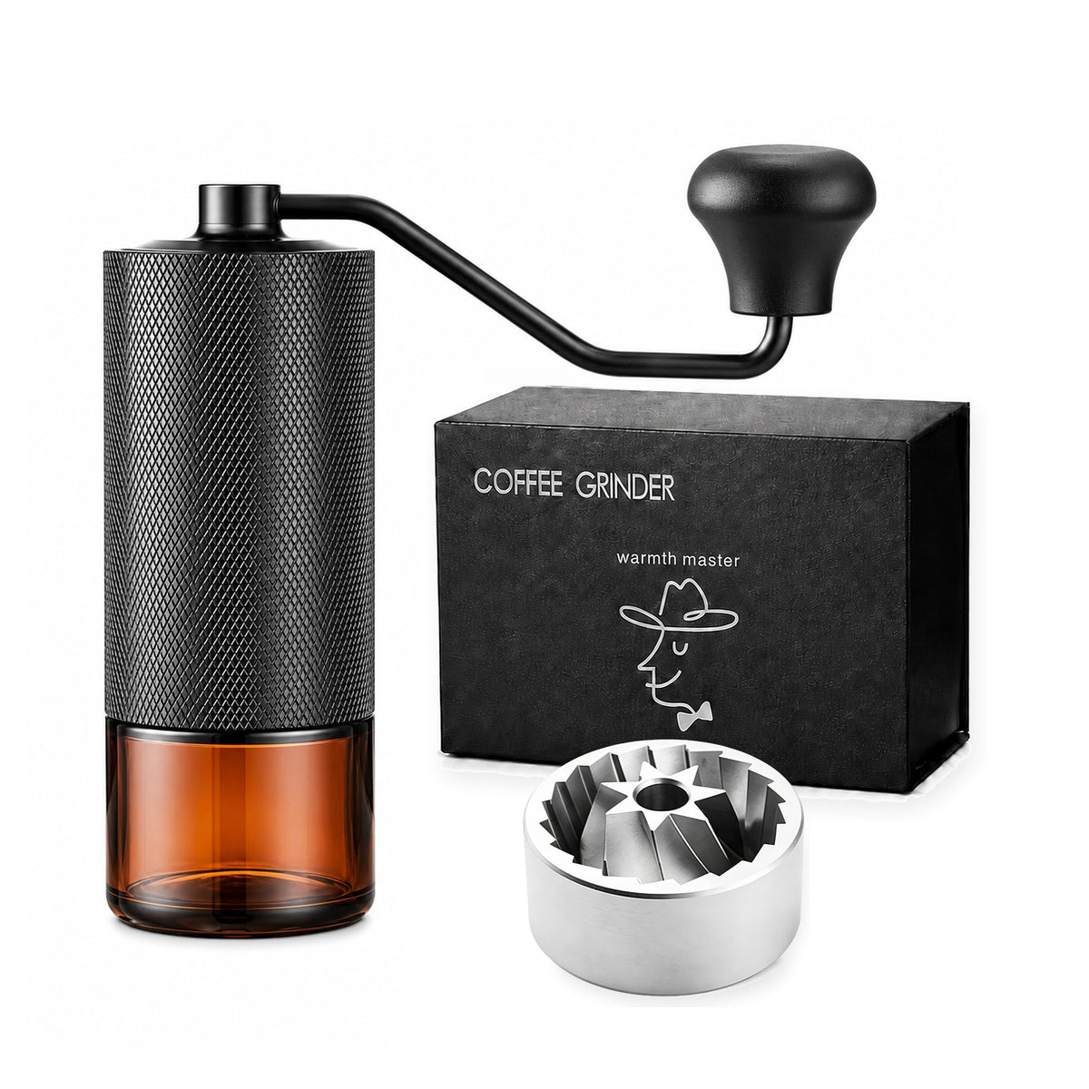 Manual Coffee Grinder with Stainless Steel Conical Burr X95547