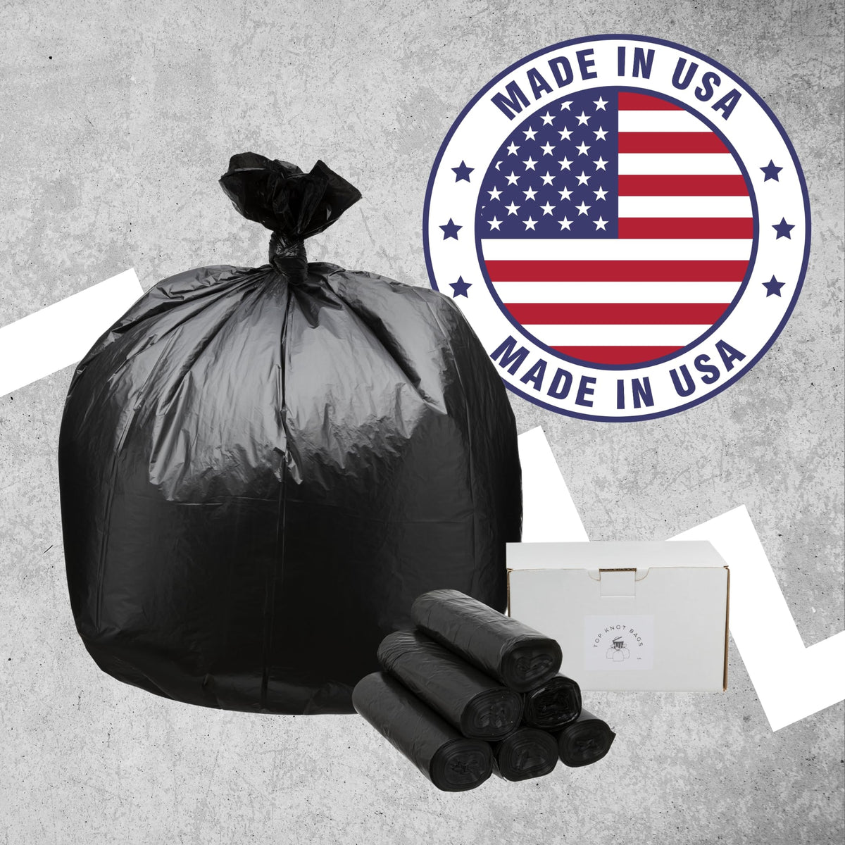 45 Gallon Black Trash Bag 150 Count Can Liner L559