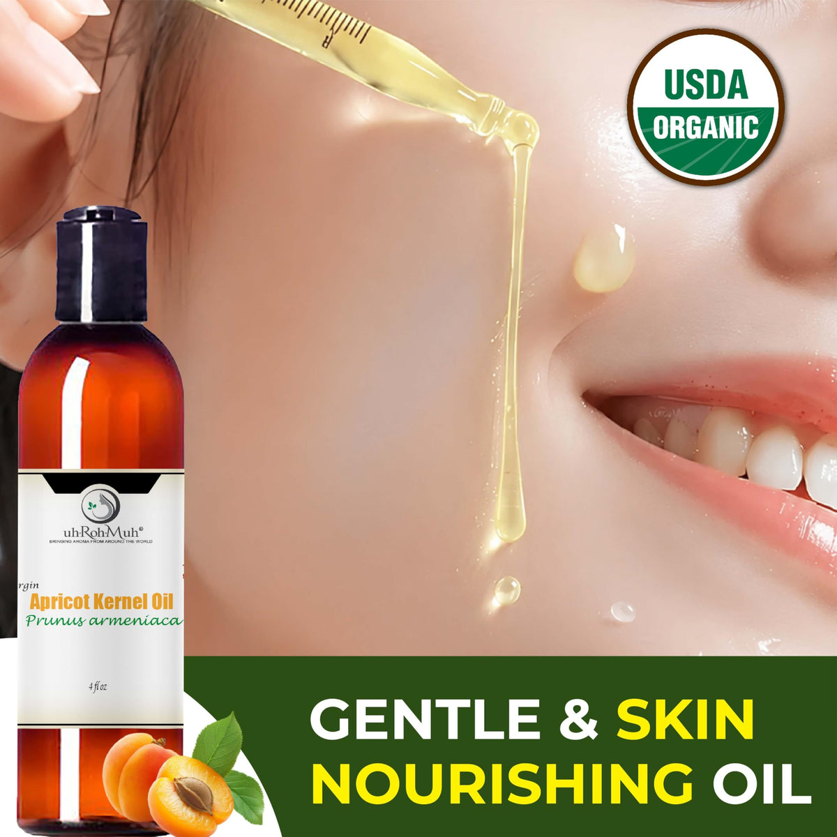 Cold Pressed Apricot Kernel Carrier Oil 4 Fl Oz X141798
