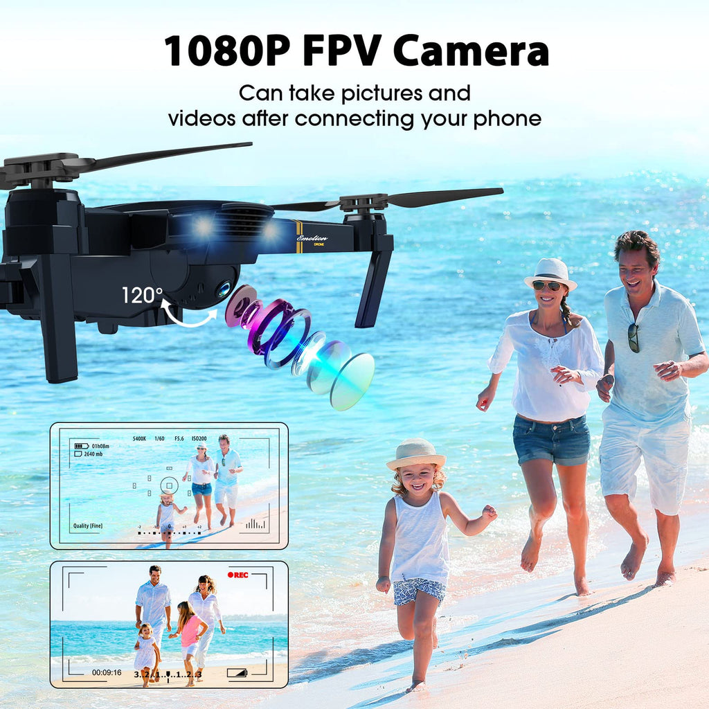 Foldable RC Quadcopter Drone with 1080P Camera R381