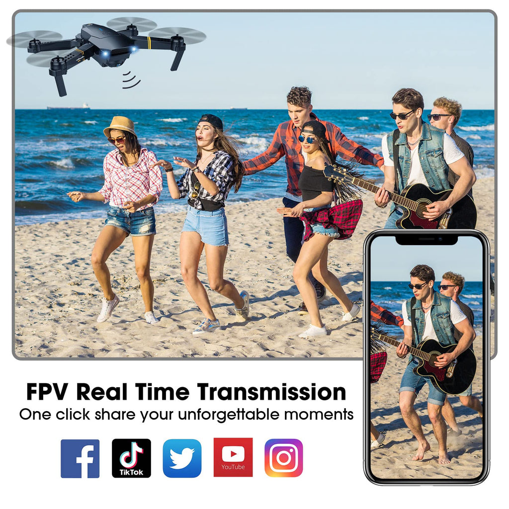 Foldable RC Quadcopter Drone with 1080P Camera R381