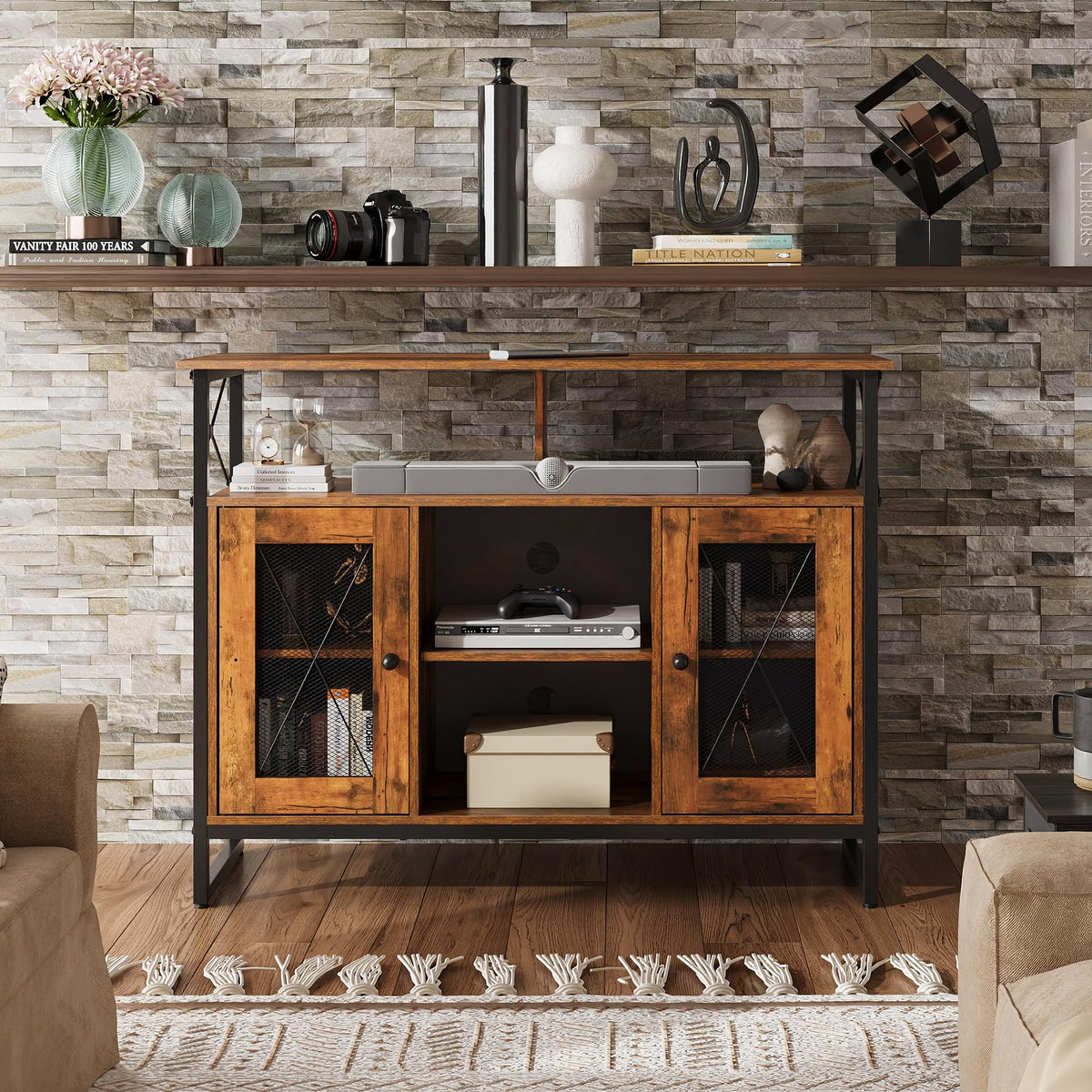 43 Inch TV Stand with Storage Cabinet T915