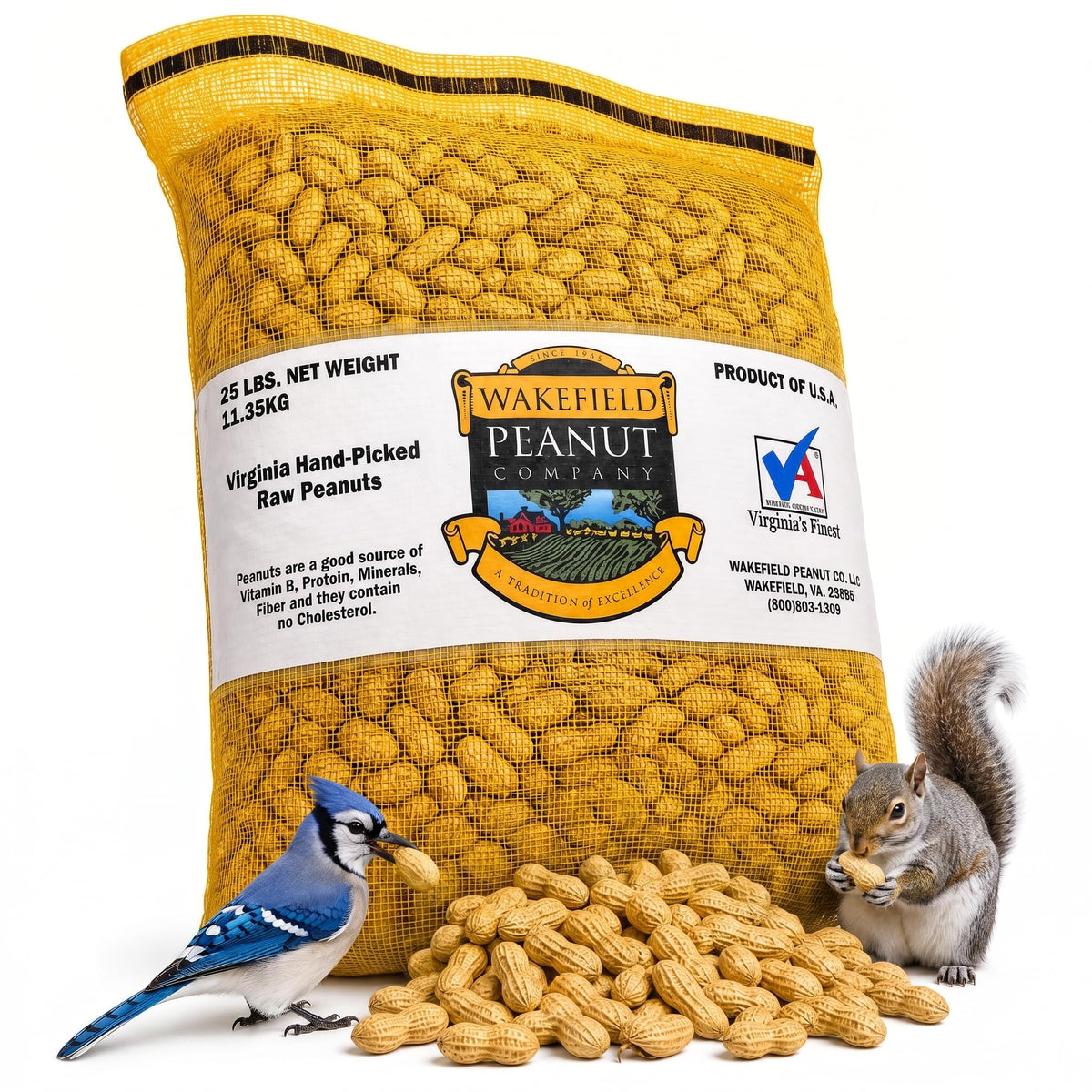 In-Shell Peanuts 25 LB Bag T250