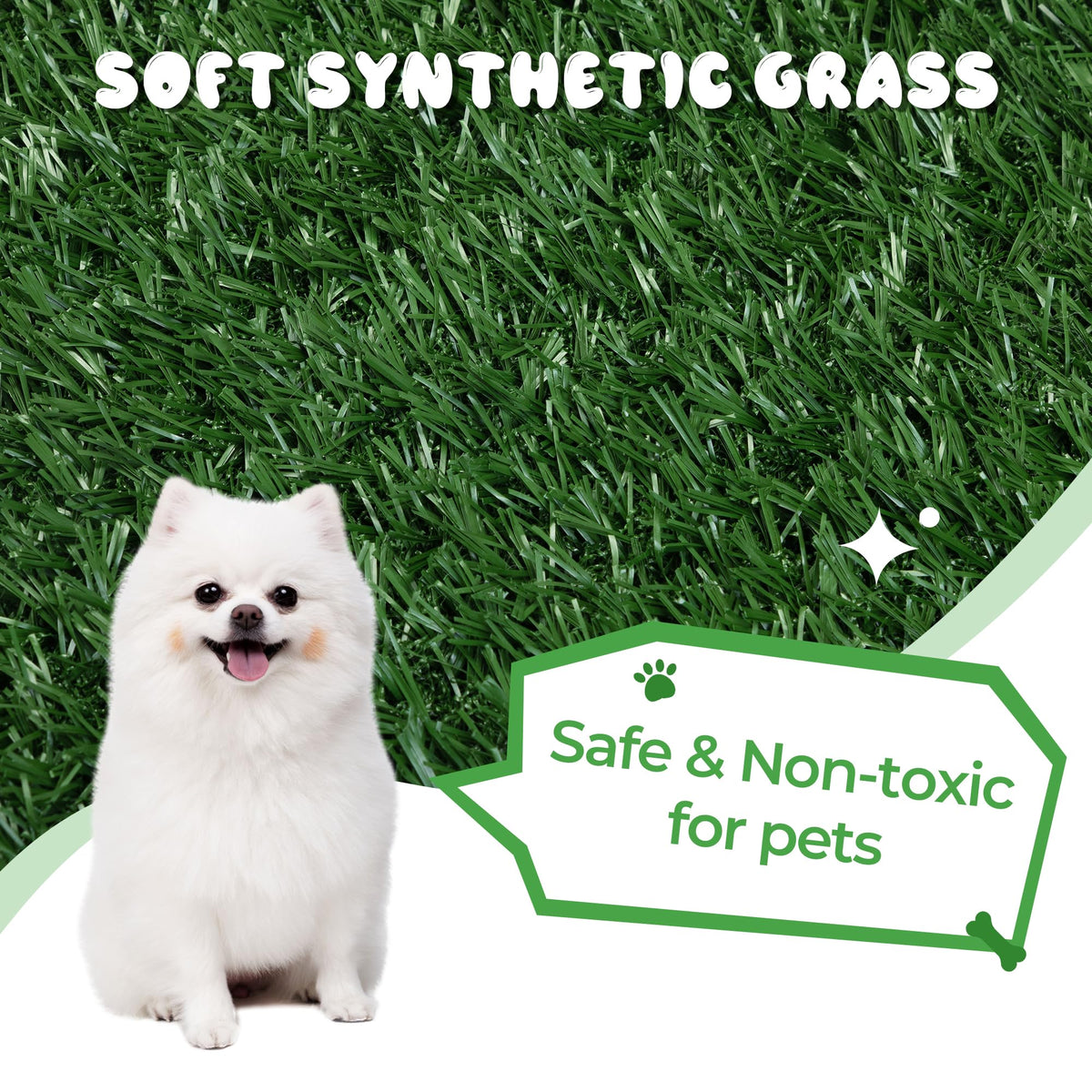 2 Packs Artificial Grass Patch 23" x 18" J4833