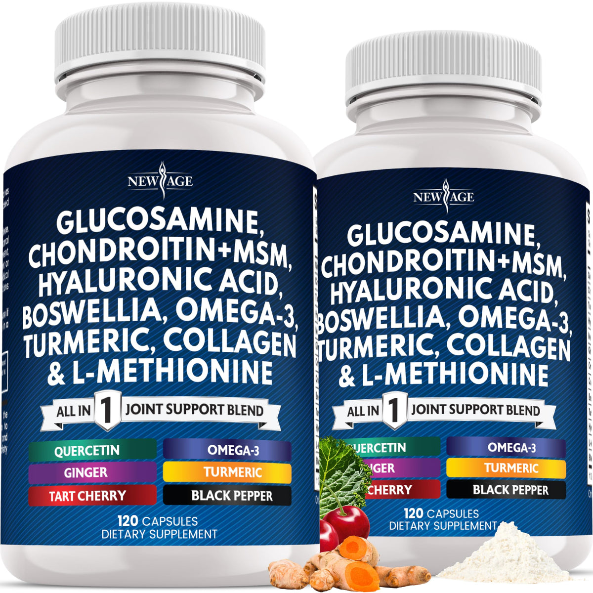 Glucosamine Chondroitin MSM Turmeric Collagen 240 Count D399