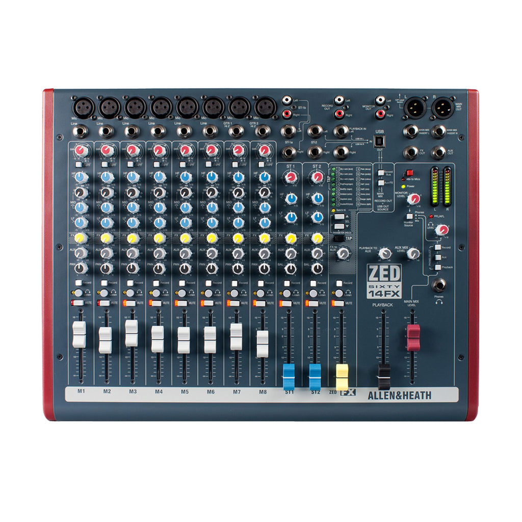 Audio Mixer with 6 Mic/Line, 2 Mic/Line/DI, 3 Stereo Line, Onboard FX and USB I/O L4100