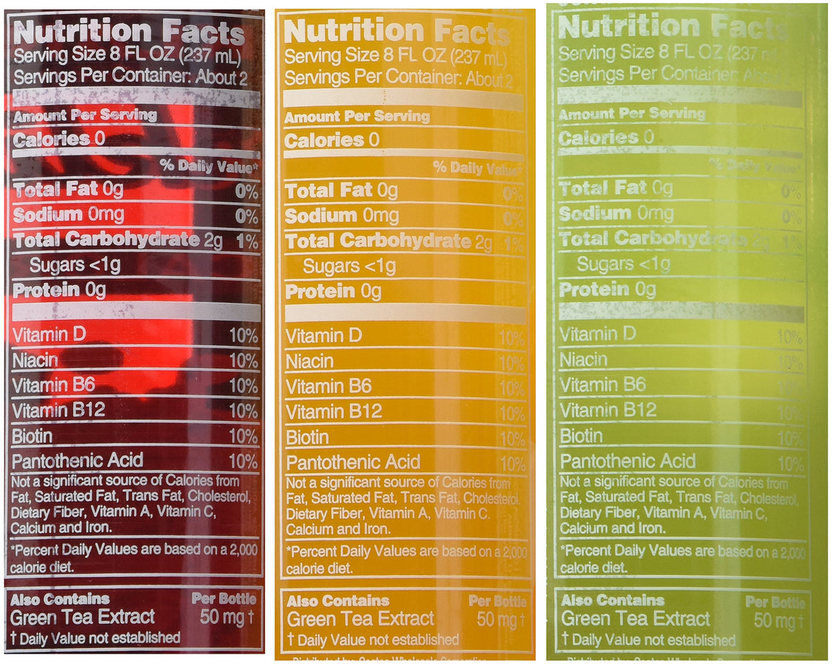 Sparkling Water Bottle Variety Pack 1.7 Ounce Y314186