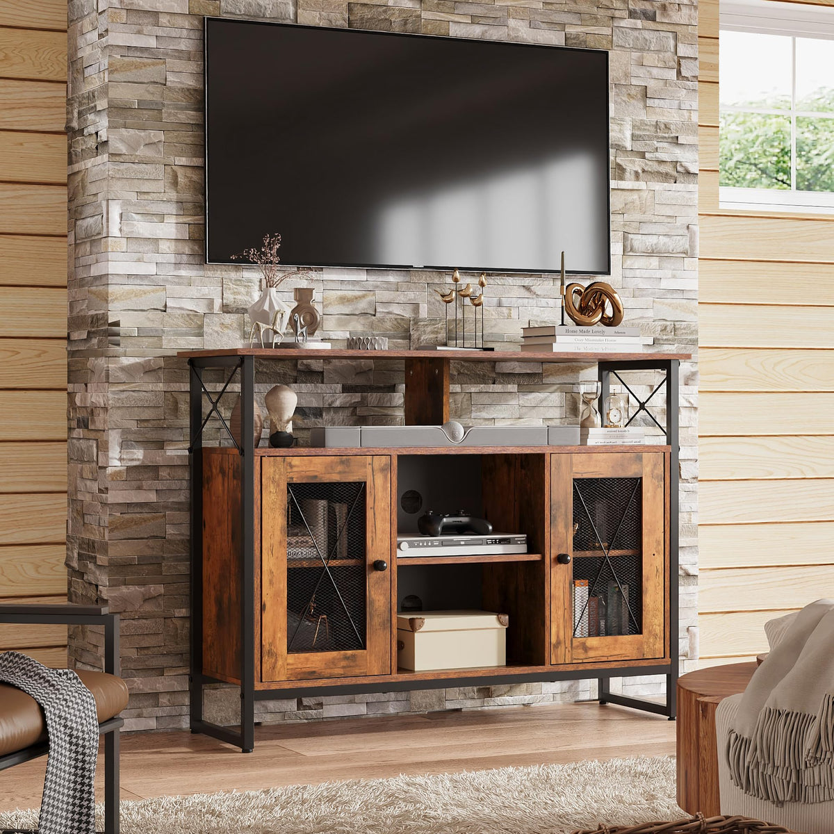 43 Inch TV Stand with Storage Cabinet T915