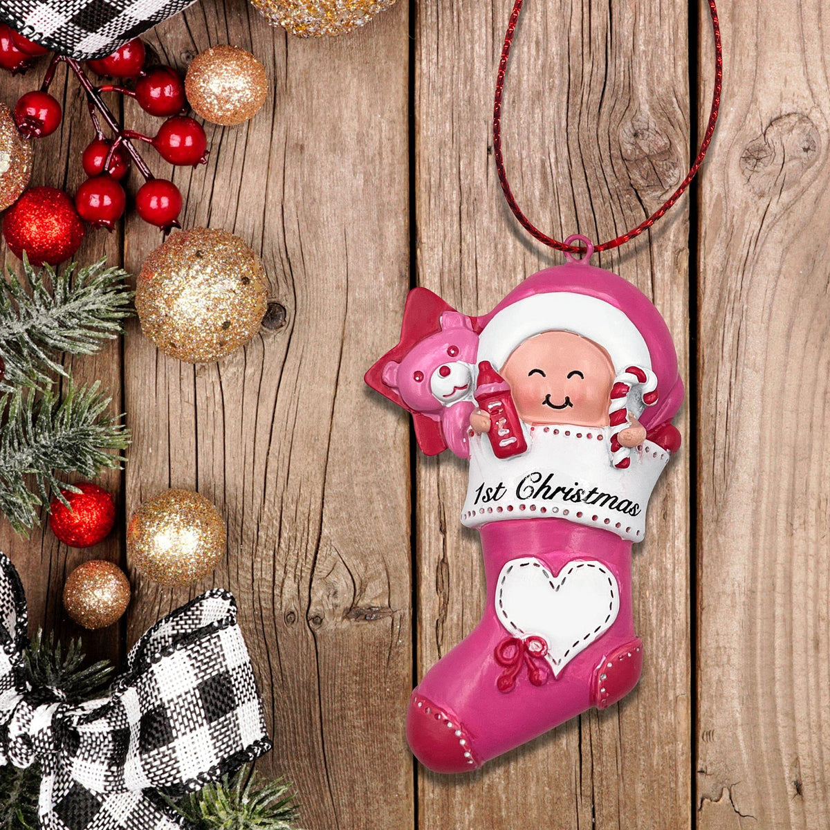 Pink Baby Keepsake Ornament T1172