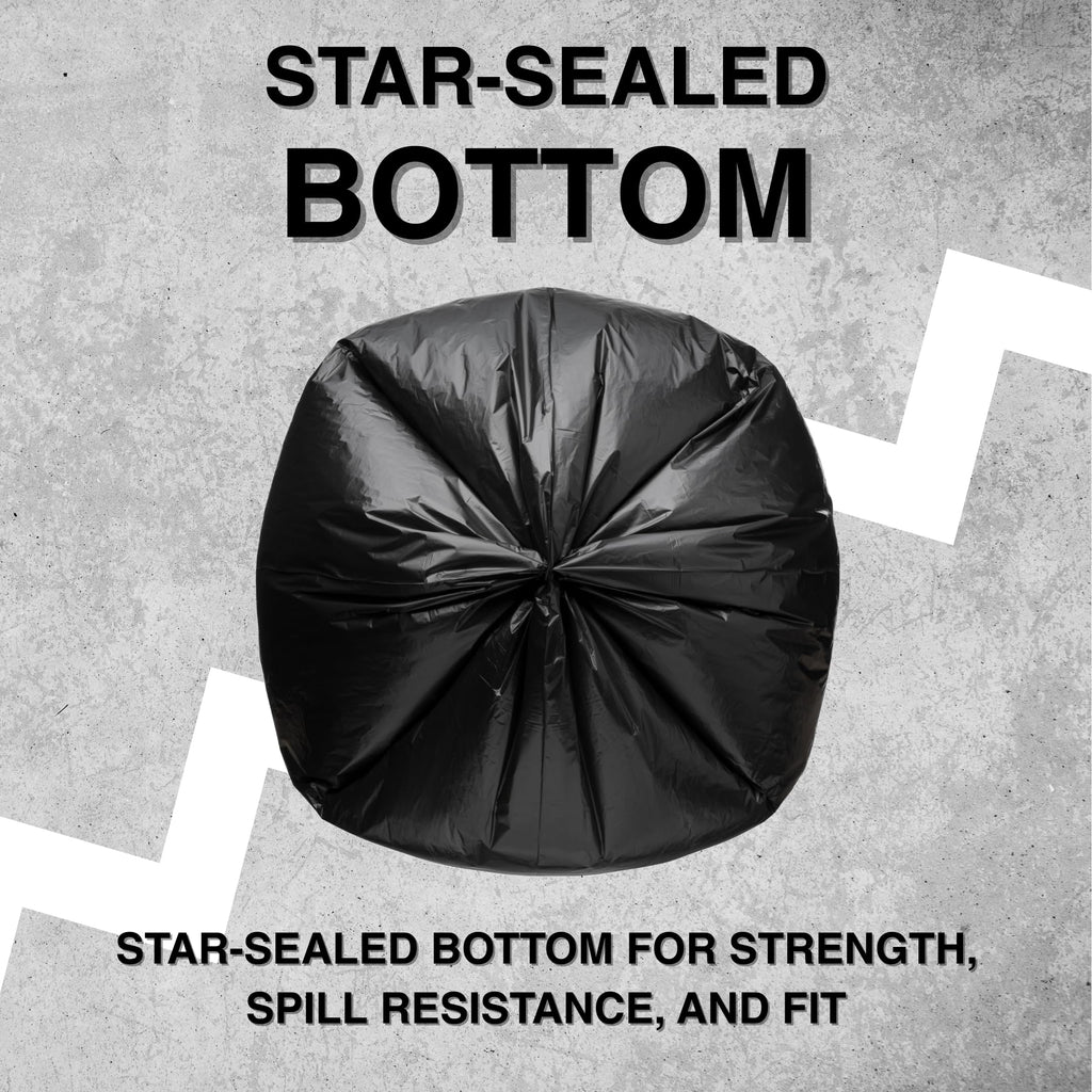 45 Gallon Black Trash Bag 150 Count Can Liner L559
